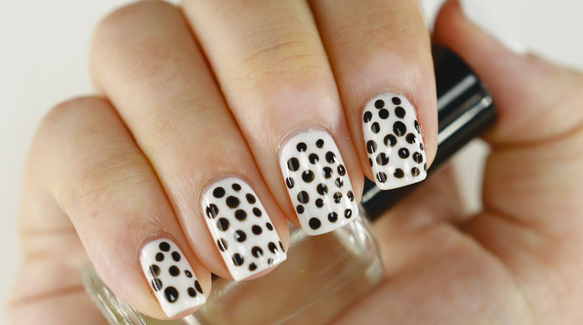 dotted nail art